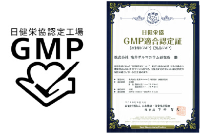 GMP適合認定証